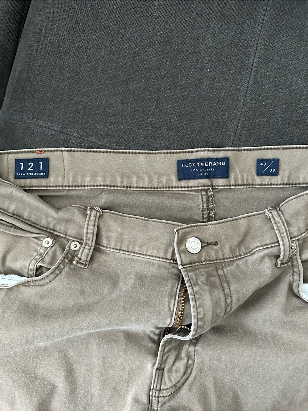 Lucky Brand Men's Brown Khaki Pants - Picture 3 of 3
